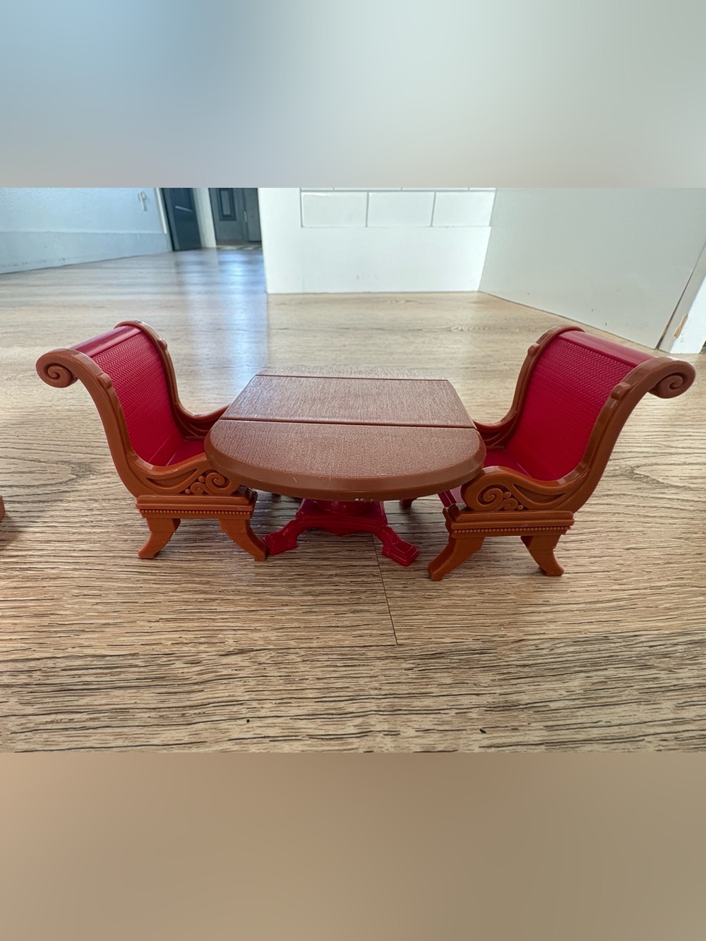 Fisher-Price Loving Family Dollhouse Dining Table & 2 Chairs Replacement Furnitu